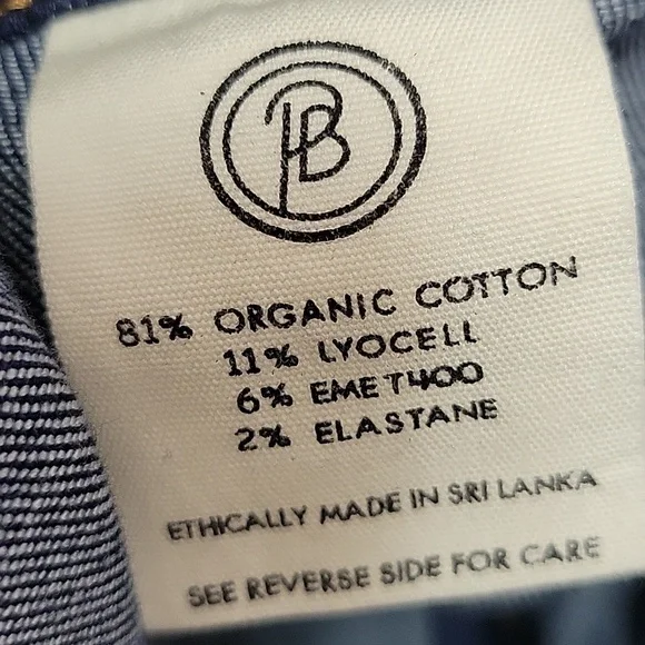 Porter Blue Organic Cotton Bonnie Bibb Classic Blue Denim Overalls - Picture 10 of 13